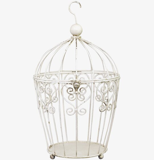 Fil De Fleur Fågelbur Antik Creme från Chic Antique