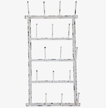 Väggstativ för muggar & glas, Antik Creme från Chic Antique