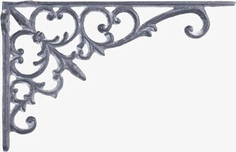 Hyllkonsol Antik Grå från Chic Antique med detaljerad design