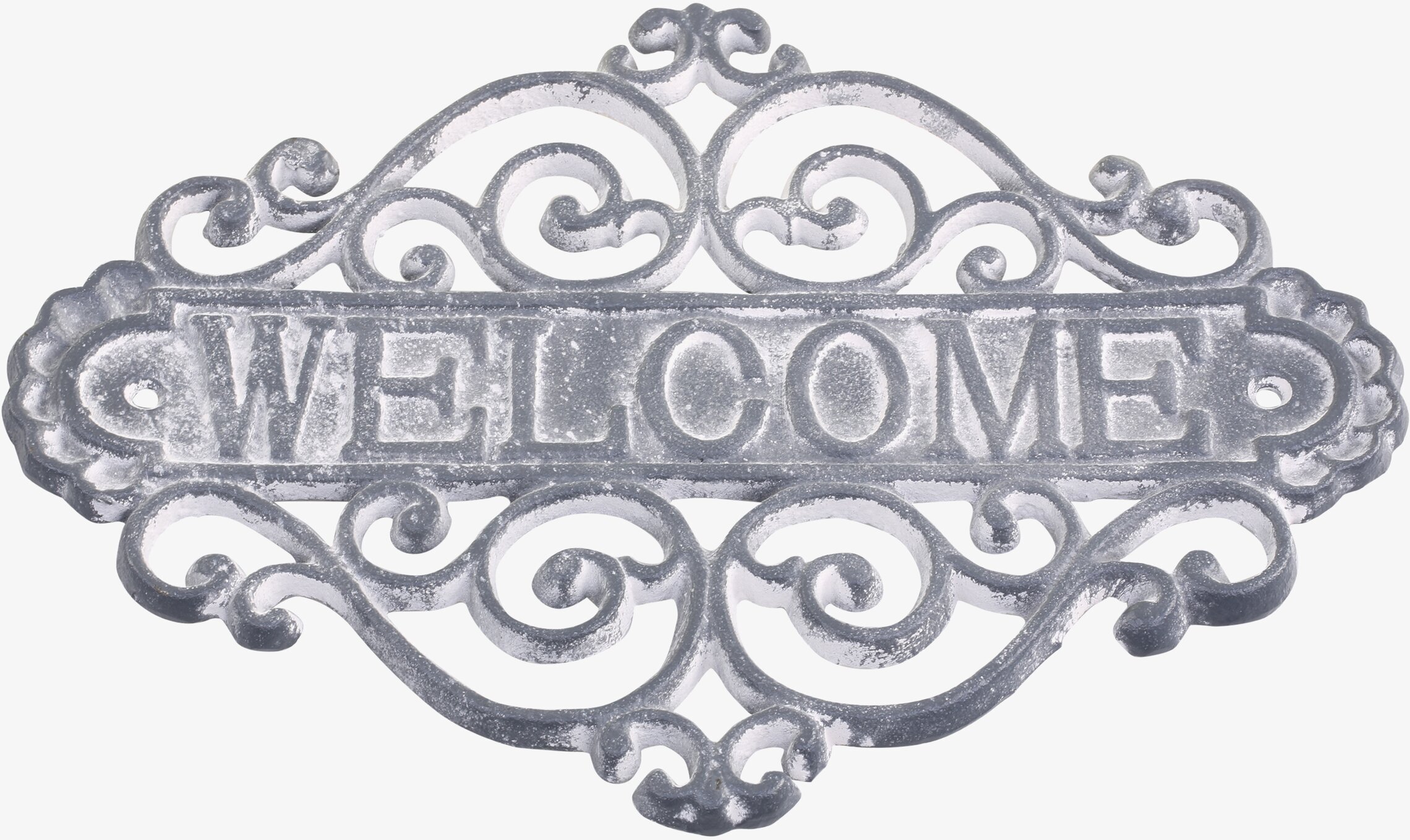 Skylt Welcome Antique Grå från Chic Antique med antik design