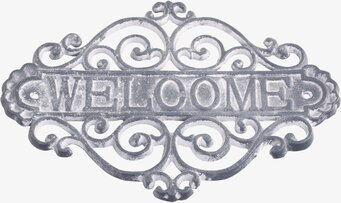 Skylt Welcome Antique Grå från Chic Antique med antik design