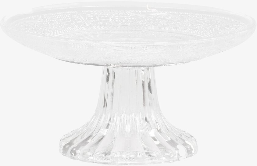 Kakfat Glas Med Mönster från Chic Antique, elegant serveringsfat