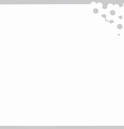 Plasttablett Cutout Blomster från Dixie på ljusgrå yta