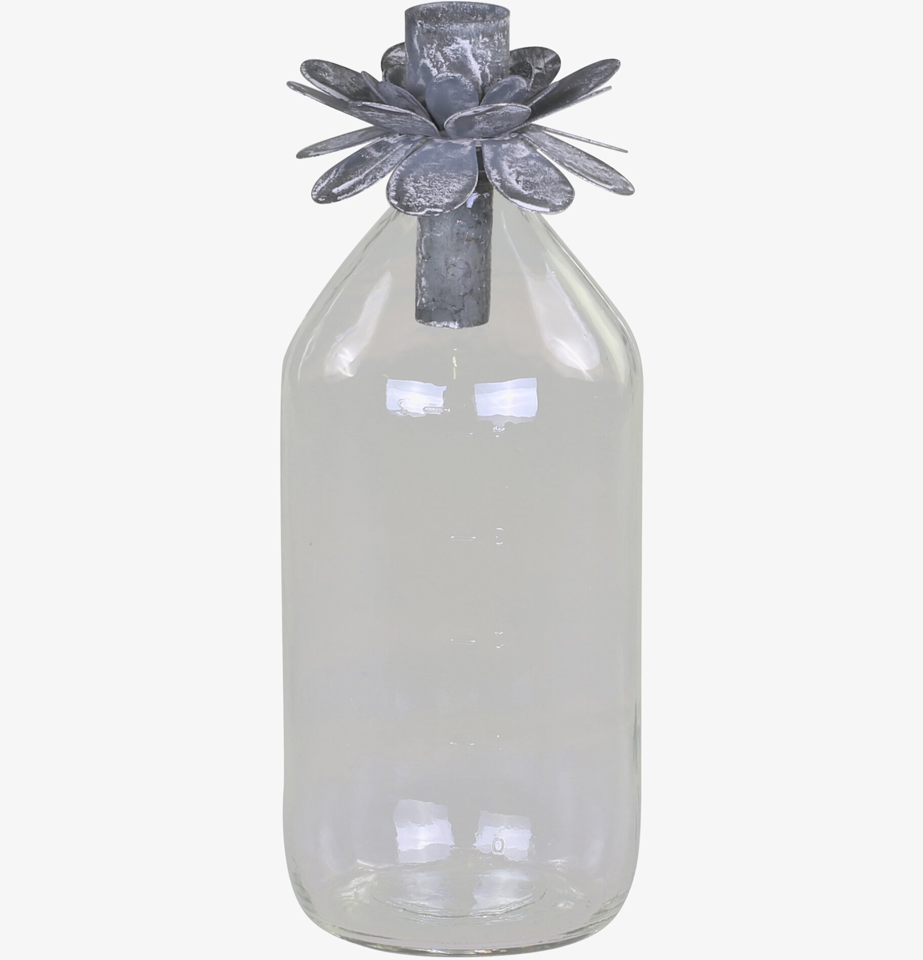 Glasflaska Inkl ljushållare Blomma från Chic Antique