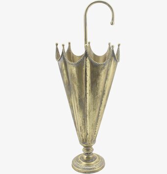 Paraplyställ Metall Champagne från A Lot Decoration