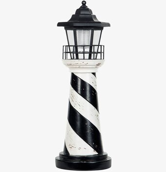 Lampa Fyr Med Solcell från A Lot Decoration i trädgården