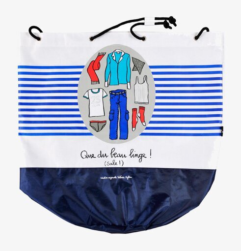 Tvättsäck Marin från Derriére la porte med marint tema