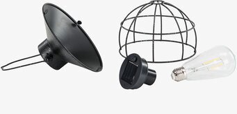 Lampa Solcell LED Fot Rund från A Lot Decoration, delar