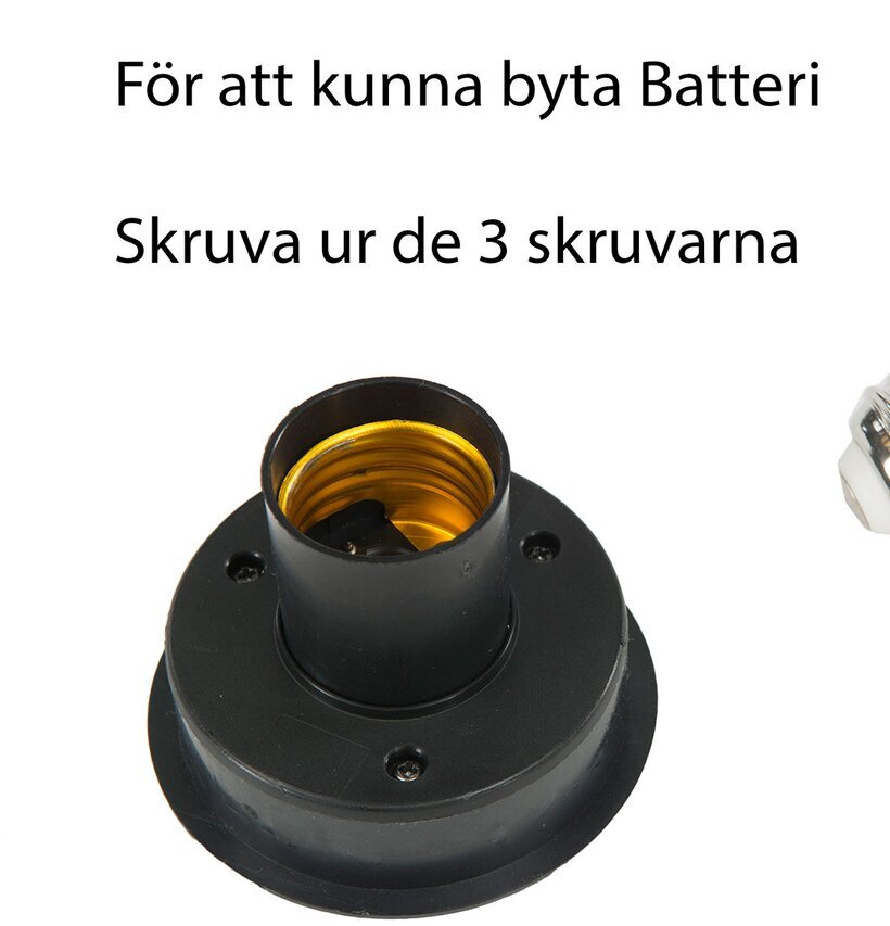 Lampa Solcell LED Fot Rund från A Lot Decoration utomhus