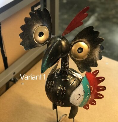 Fågel Plåt 60 Cm från Different Design, färgglad skulptur