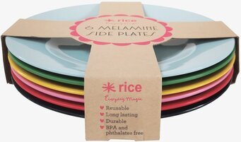 Assietter 6-Pack - Favorite Colors från Rice i olika färger