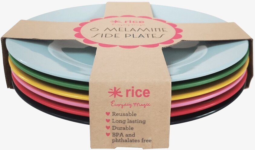 Assietter 6-Pack - Favorite Colors från Rice i olika färger