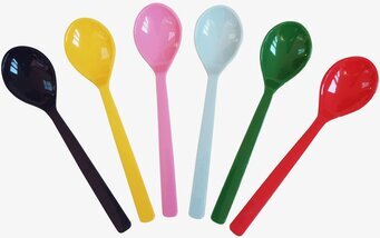 Korta Skedar - Favorite Colors från Rice i olika färger