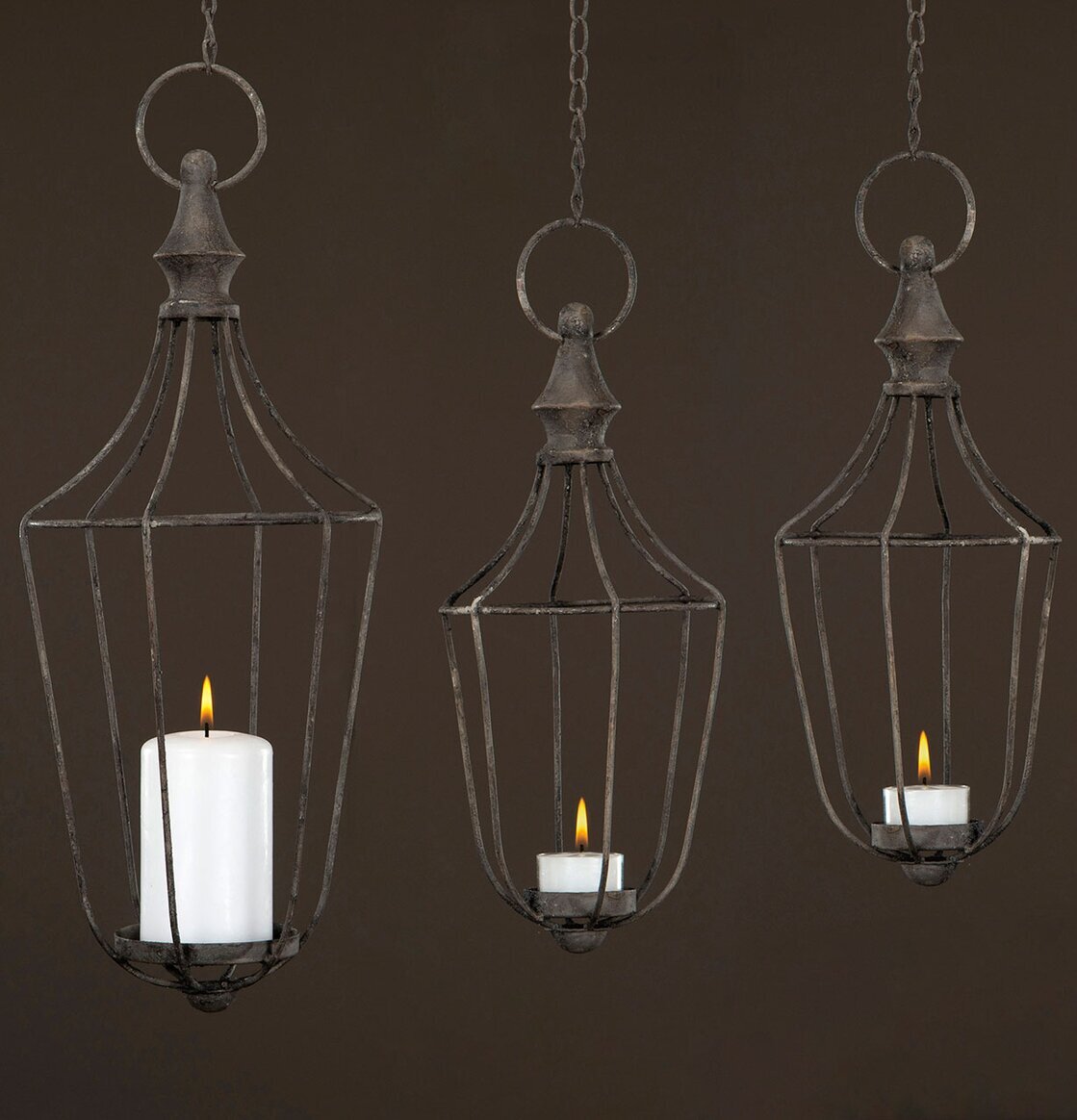 Ljushållare Inkl Kedja Grå 13x30 Cm från A Lot Decoration