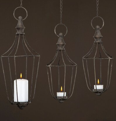 Ljushållare Inkl Kedja Grå 13x30 Cm 16x38 A Lot Decoration Ljusstakar Adventsstakar Ljushyllor Övrig prydnad/dekoration för