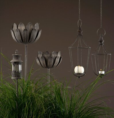 Ljushållare Inkl Kedja Grå 13x30 Cm från A Lot Decoration