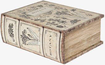 Vinbox Boklåda Botany från A Lot Decoration i bokhylla