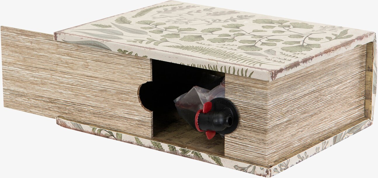 Vinbox Boklåda Botany från A Lot Decoration med blomstermotiv