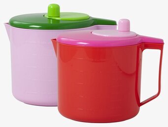 Salladsslunga Rosa från Rice i rosa med ergonomisk handvev