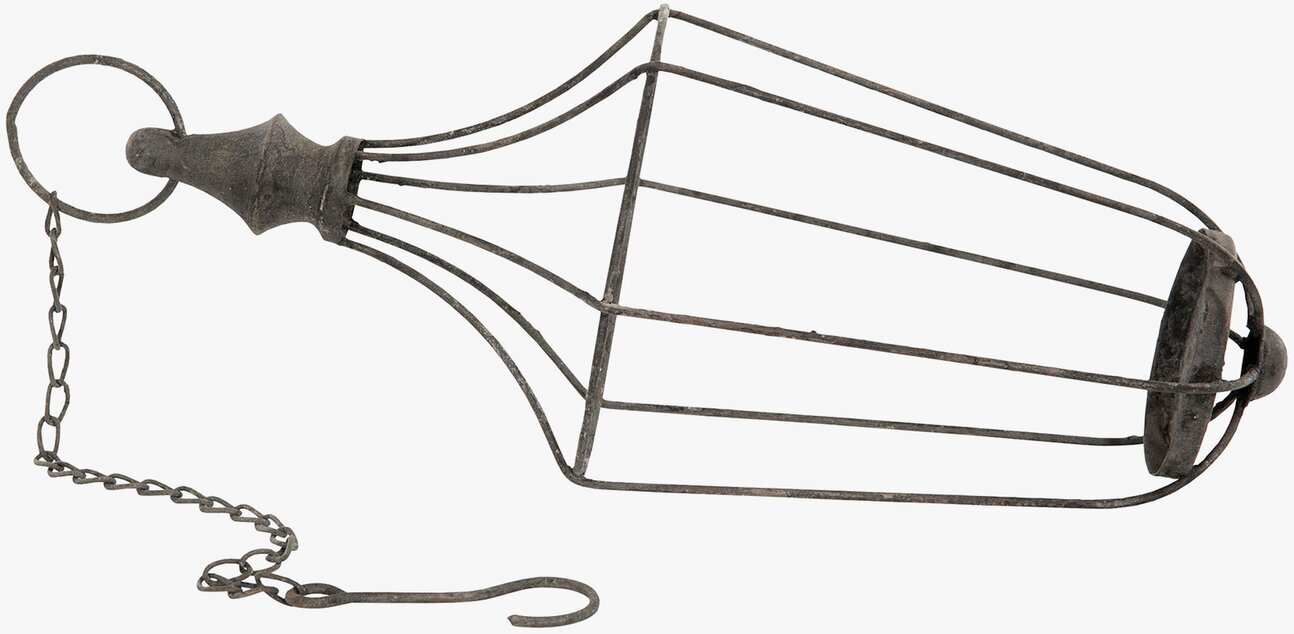 Ljushållare Inkl Kedja Grå 16x38 Cm från A Lot Decoration