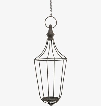 Ljushållare Inkl Kedja Grå 16x38 Cm A Lot Decoration Övrig prydnad/dekoration för inredning innemiljö utemiljö