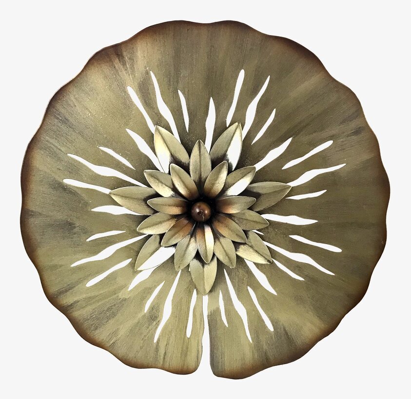 Blomma Väggdekoration från Multi Agentur i brons och guld