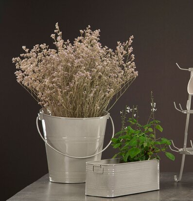 Kruka Kvadrat Emalj Sand Set/3 från A Lot Decoration