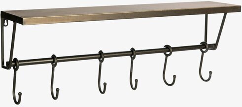 Hatthylla Antik Mässing från A Lot Decoration med krokar