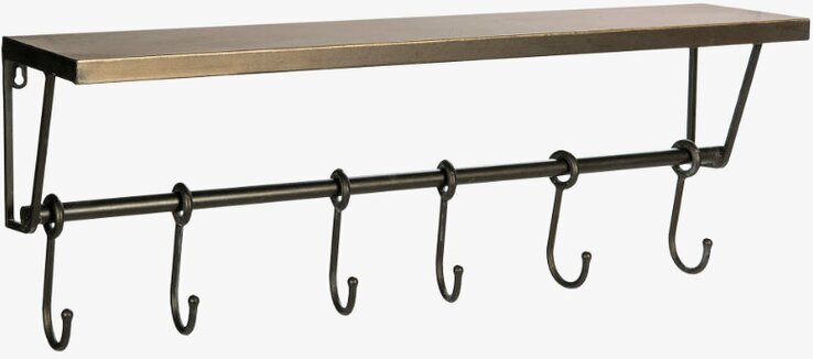 Hatthylla Antik Mässing från A Lot Decoration med krokar