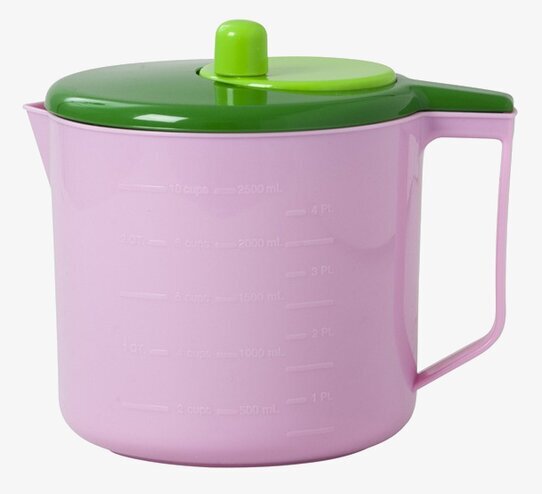 Salladsslunga Rosa från Rice med rosa bas och grönt lock