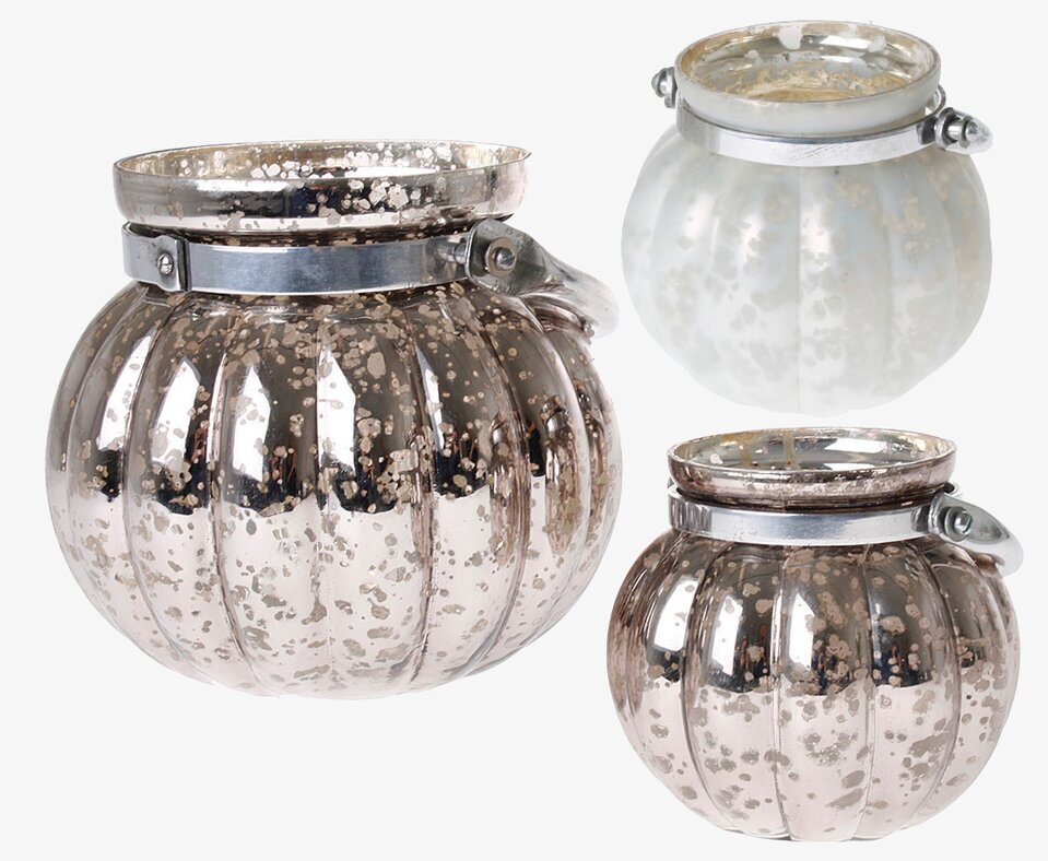 Ljuslykta Melanie från By ON i tre färger på vit bakgrund