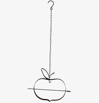 Fågelmatare Äpple från Eldgarden i metall med äppeldesign
