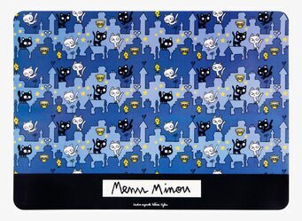 Underlägg kattskål blå från Derriére la porte, rektangulär