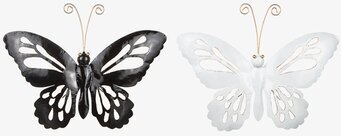 Fjäril Vägg Hamrad Plåt från Different Design i två färger