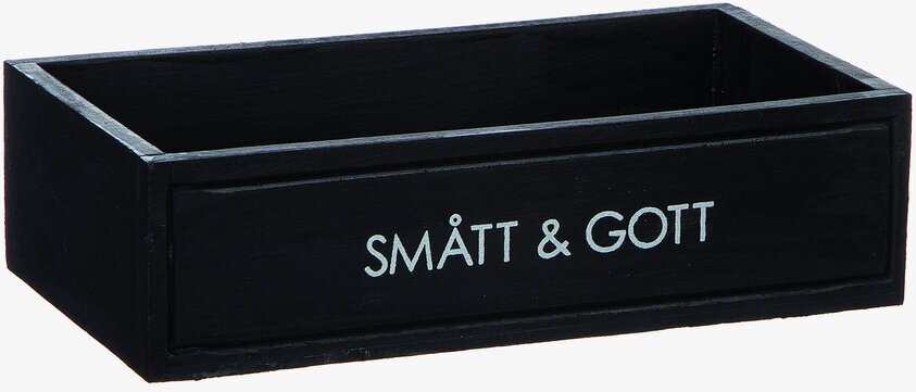 Trälåda Smått & Gott Svart från Different Design