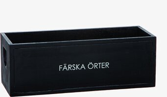 Trälåda Färska Örter Svart från Different Design i trä