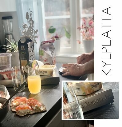 #ÄlskaPlåt Kylplatta från Älskaplåt håller smör kylt