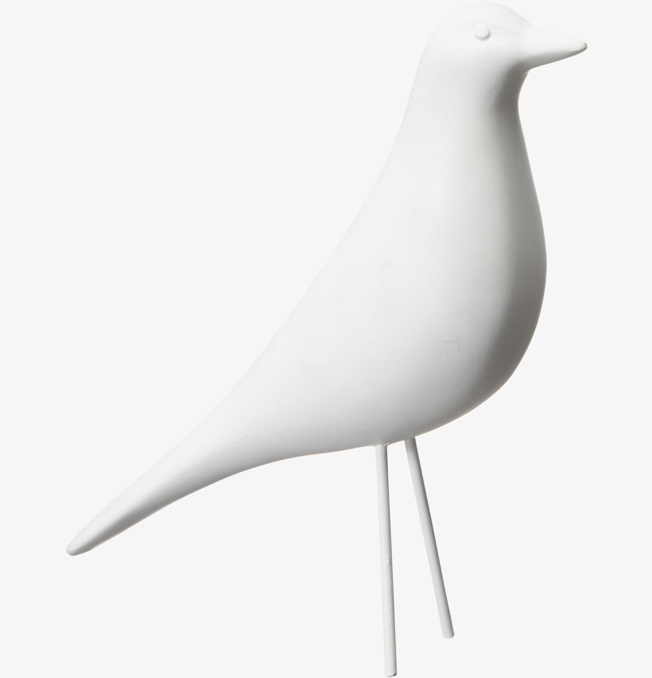 Fågel Vit L från Wikholm Form, elegant vit prydnadsfågel