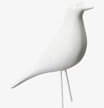 Fågel Vit L från Wikholm Form, elegant vit prydnadsfågel