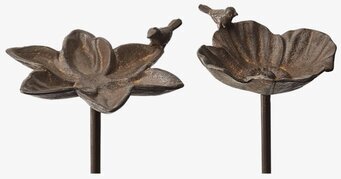 Franka Fågelbad Gjutjärn Brun från Wikholm Form, rustik design