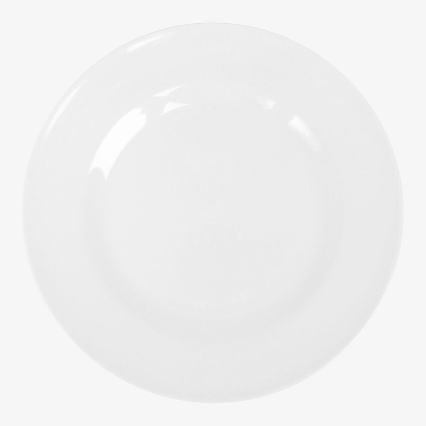 Assiett Melamin White från Rice i enkel och elegant design