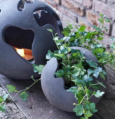 Ljus/växtklot Brun Melerad Wikholm Form Övrig prydnad/dekoration för inredning utemiljö