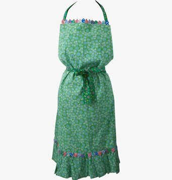 Förkläde Origami Grön från Rice med blommor och origami