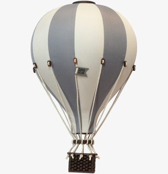 Luftballong Grå/Benvit Small från SuperBalloon i detalj