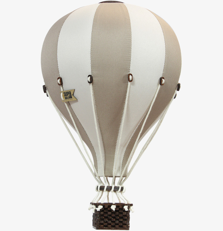 Luftballong Beige/Benvit Small från SuperBalloon inredning