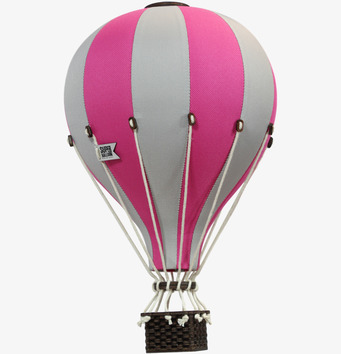 Luftballong Rosa/Grå Small från SuperBalloon i detalj