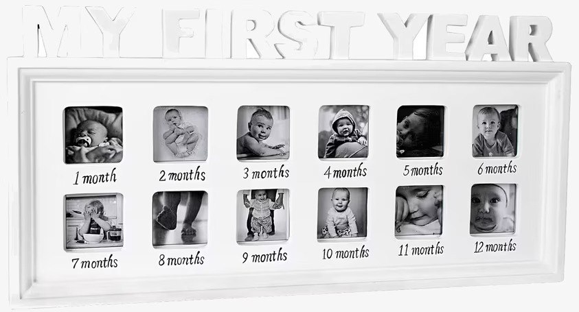 Fotoram My First Year från By ON med tolv fotorutor