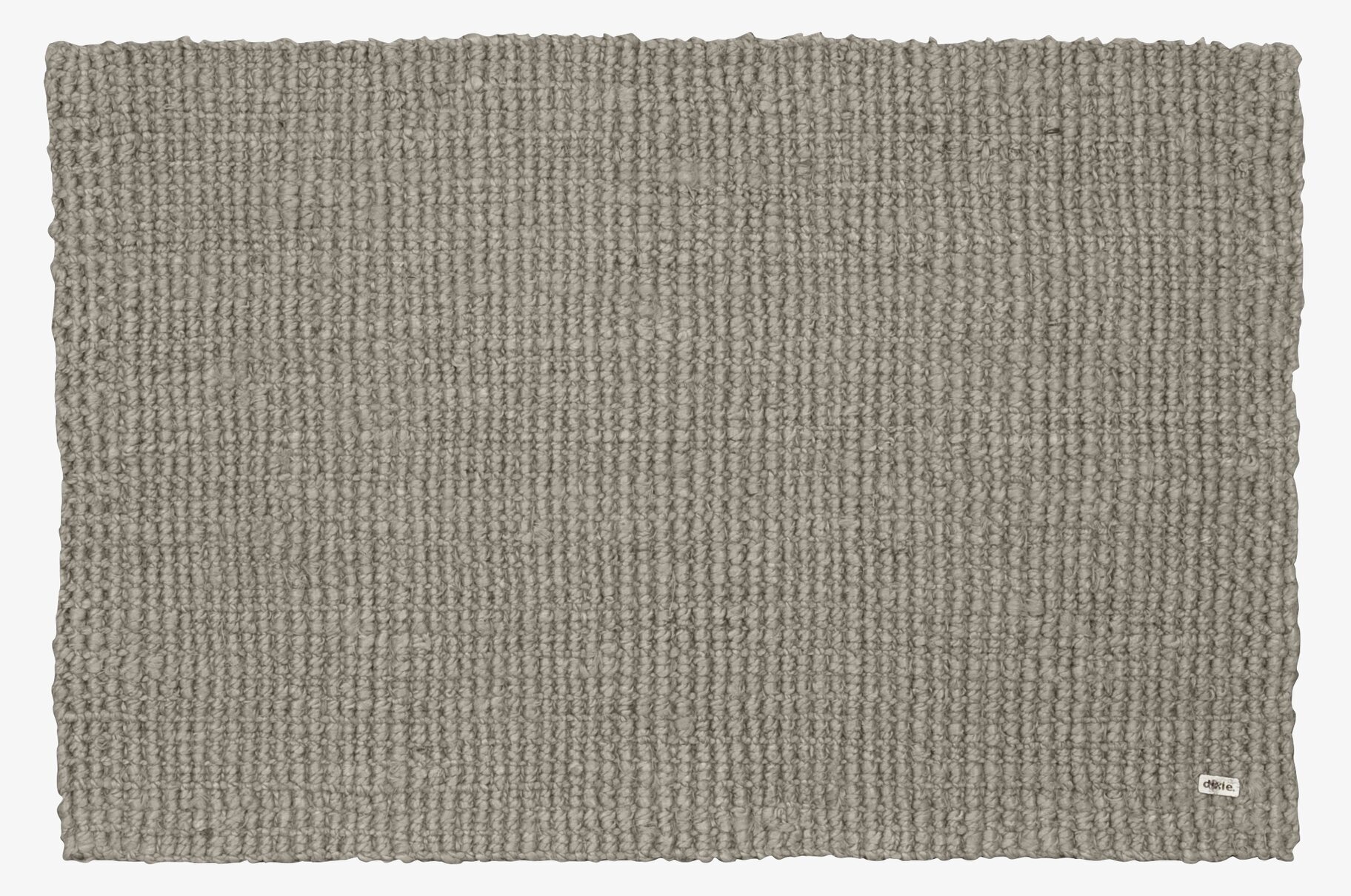 Dörrmatta Jute Grey från Dixie i grått, rektangulär form