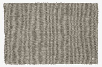 Dörrmatta Jute Grey från Dixie i grått, rektangulär form