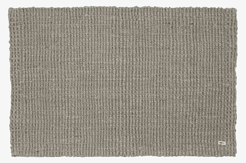 Dörrmatta Jute Grey från Dixie i grått, rektangulär form